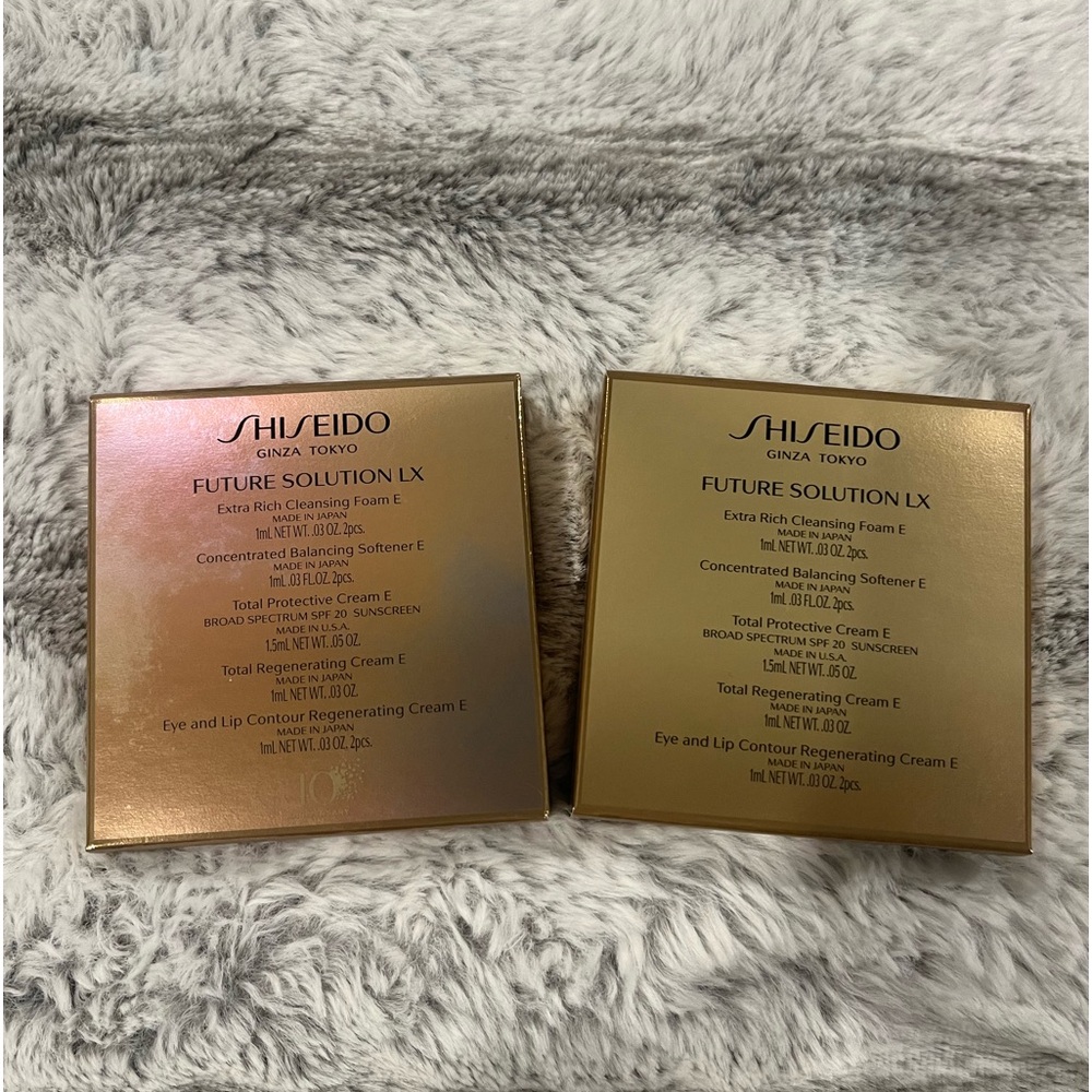 Shiseido samples Future Solution LX